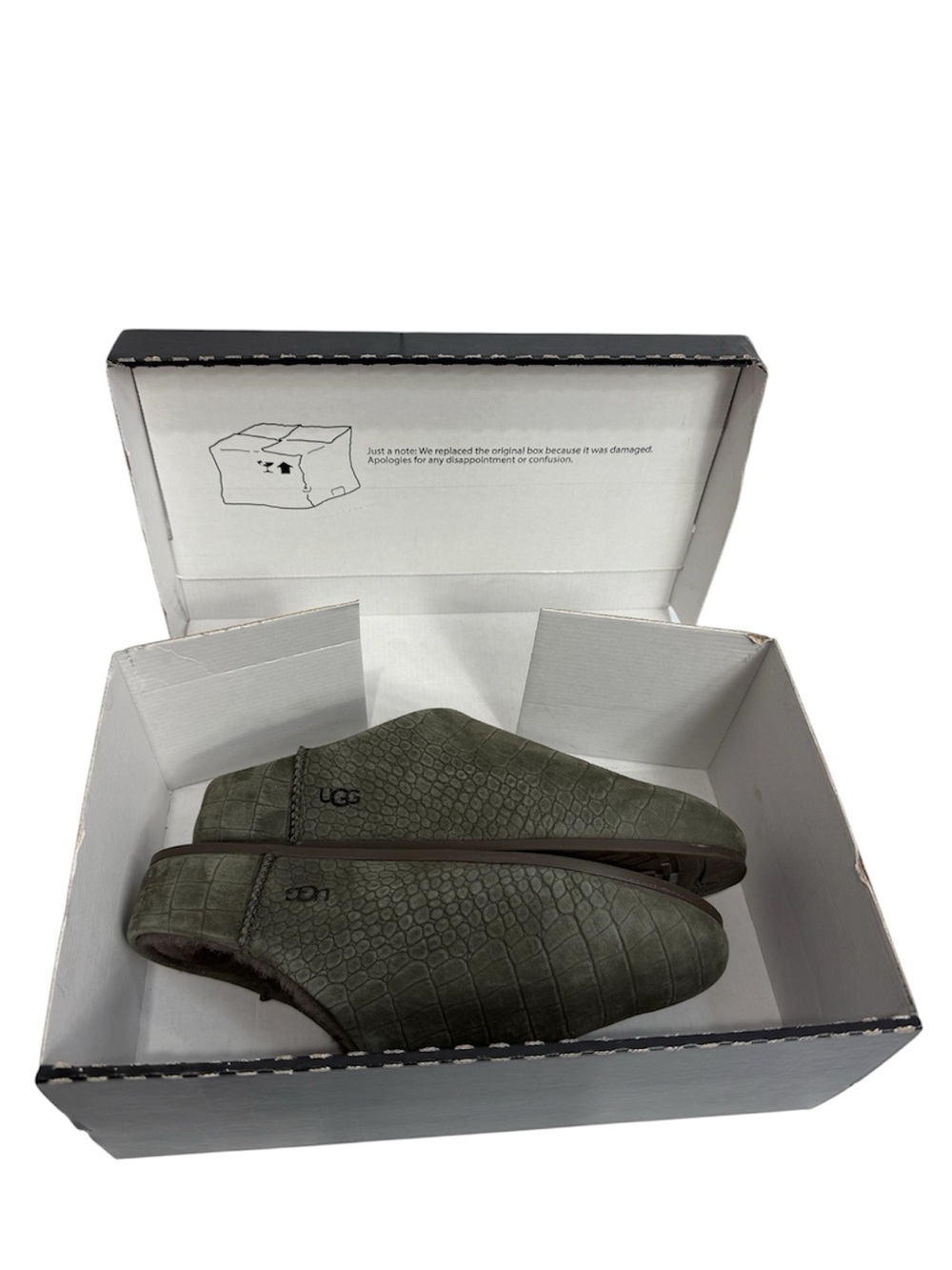 UGG Women's Elea Embossed Slip Ons, SIZE 10
